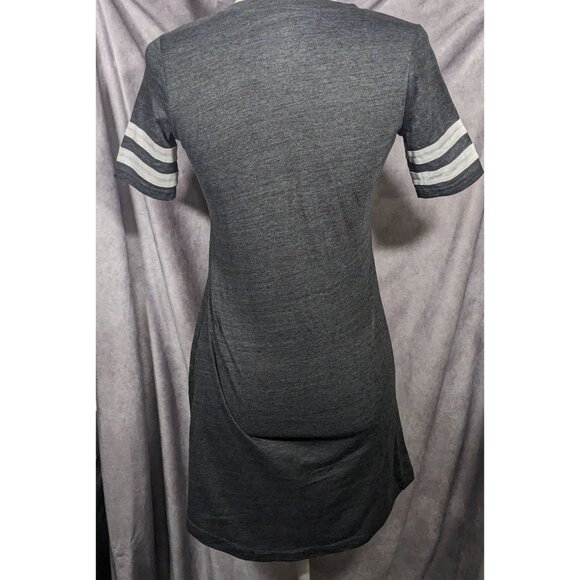 Charcoal Clemson Tigers All-Star Lace-Up Tri-Blend Tee Dress Size XS - Picture 8 of 8
